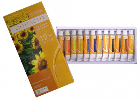 Paint Sets - Prime Art Gouache Set 12x12ml tubes