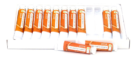 Paint Sets - Prime Art Gouache - White only - 12 tubes